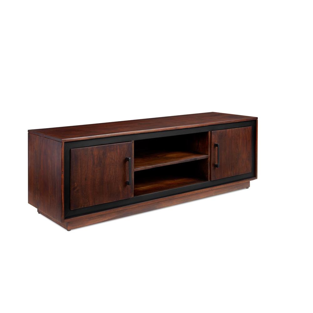 brown TV unit
