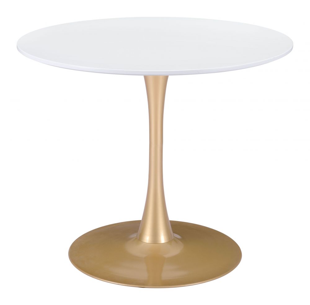 white& gold dining table