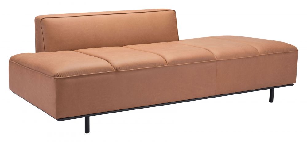 brown leather sofa