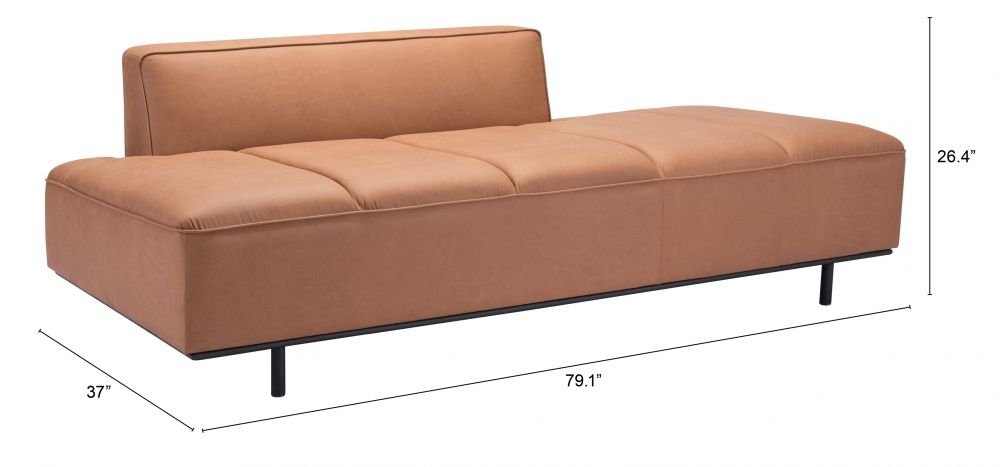 brown leather sofa