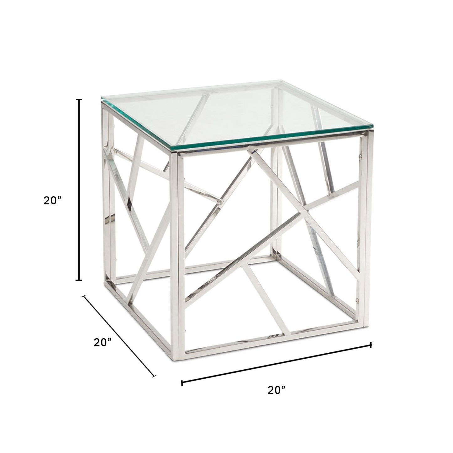 steel frame end table