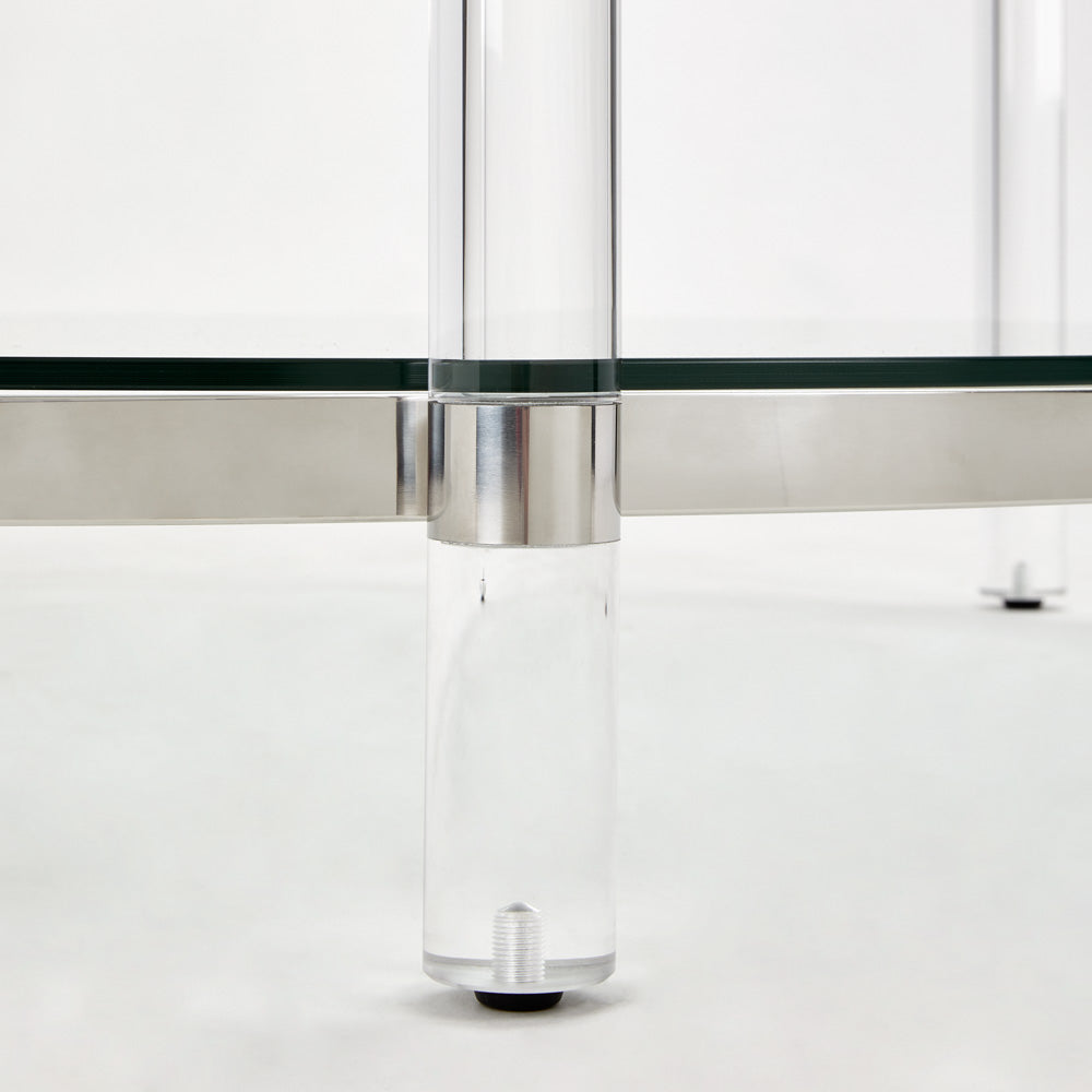 glass legs coffee table