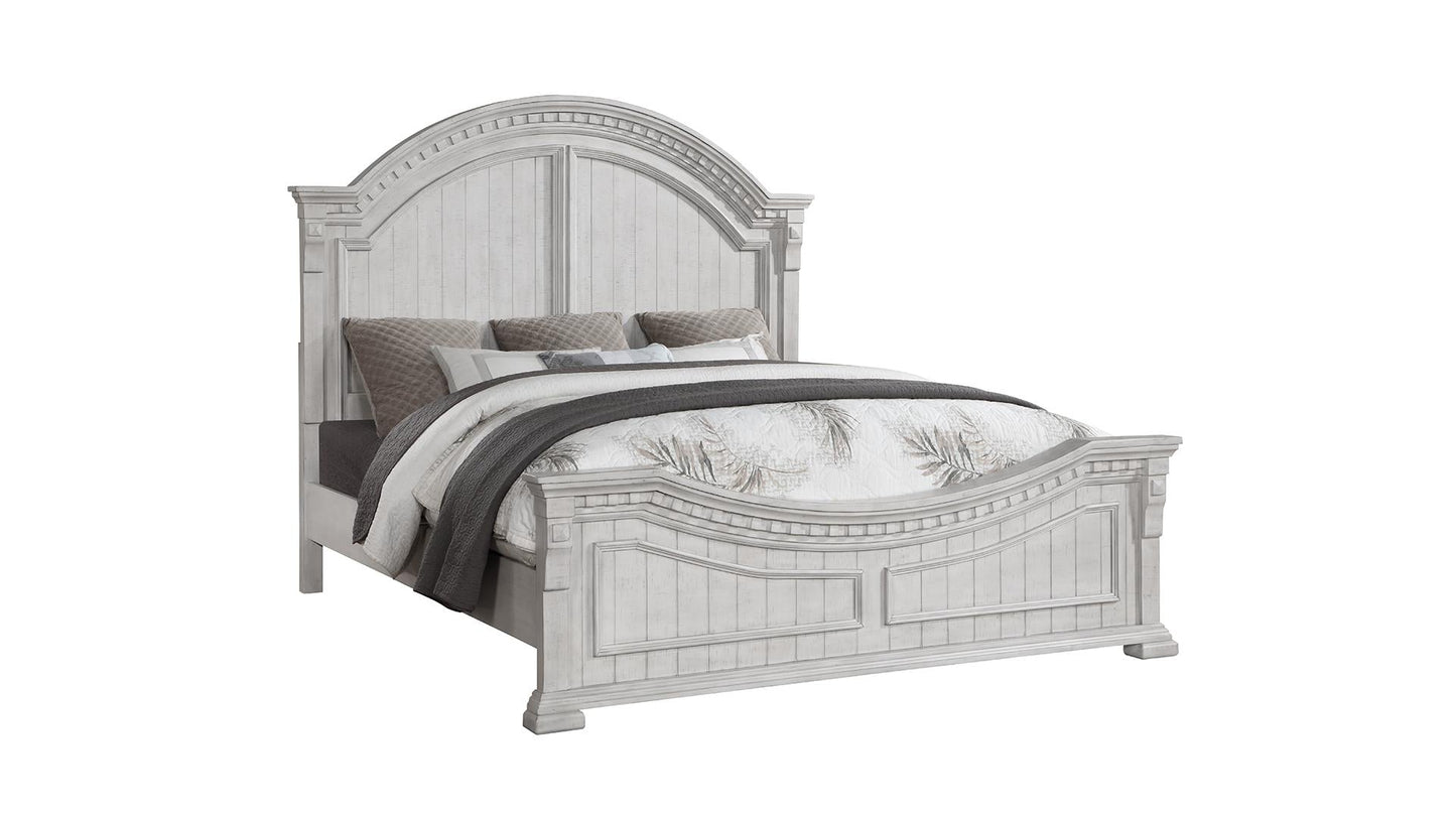 white single bed