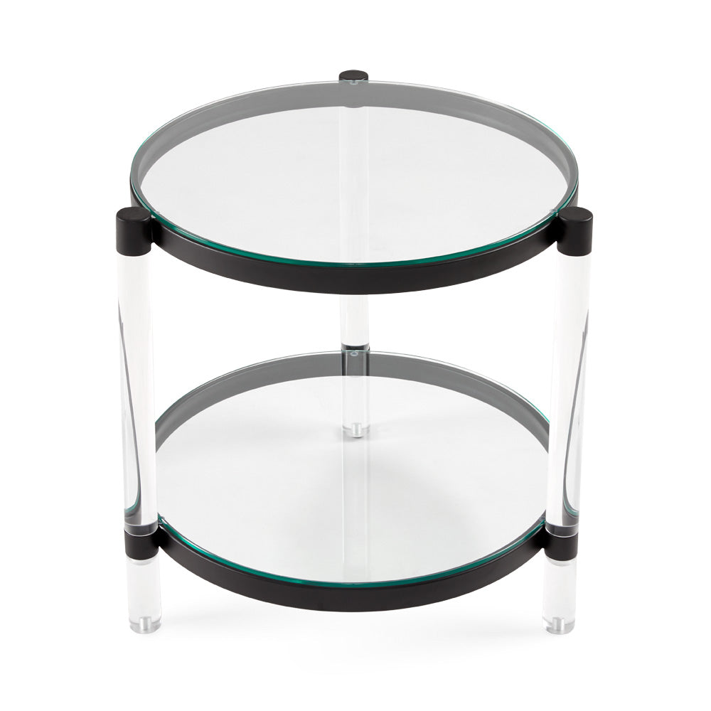 black side table