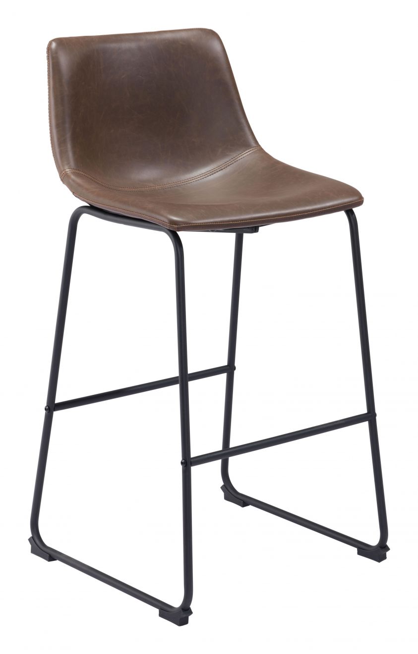 brown bar stool