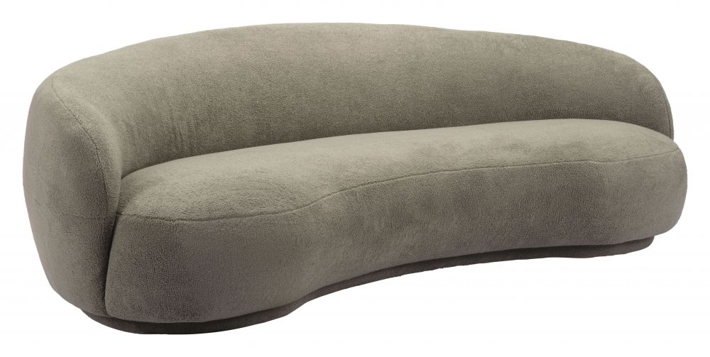 olive green fabric sofa