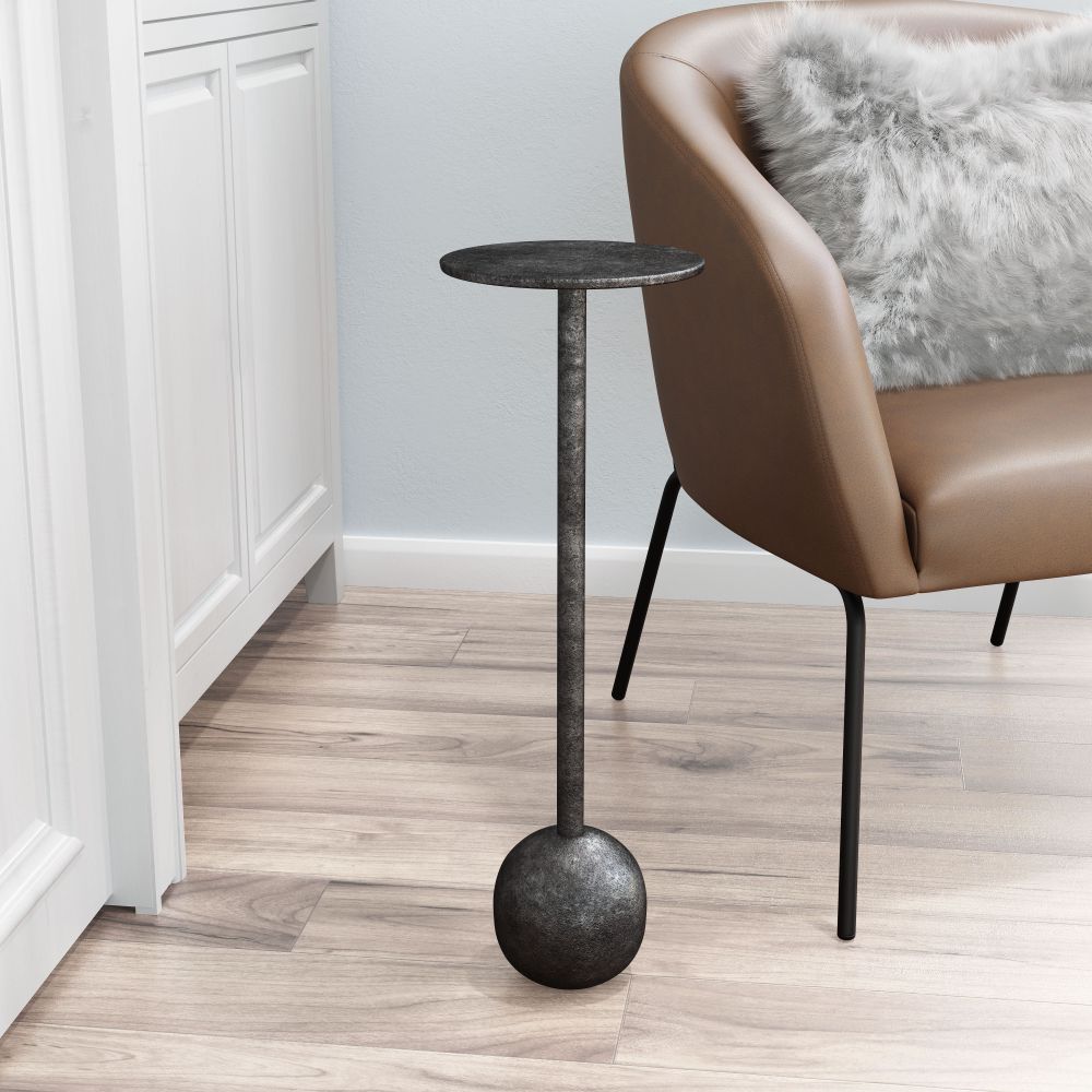 black side table