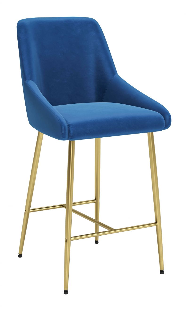 blue counter stool