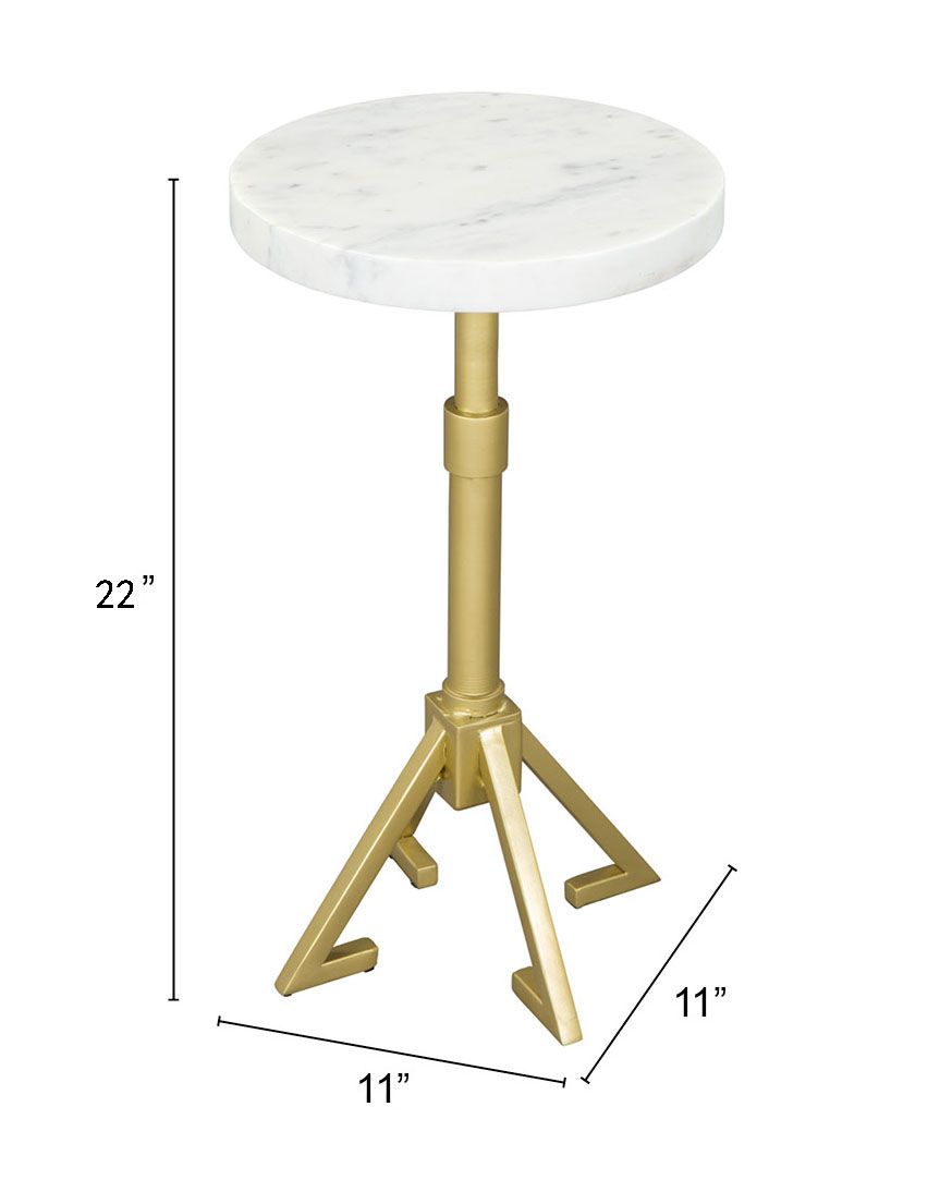 white side table