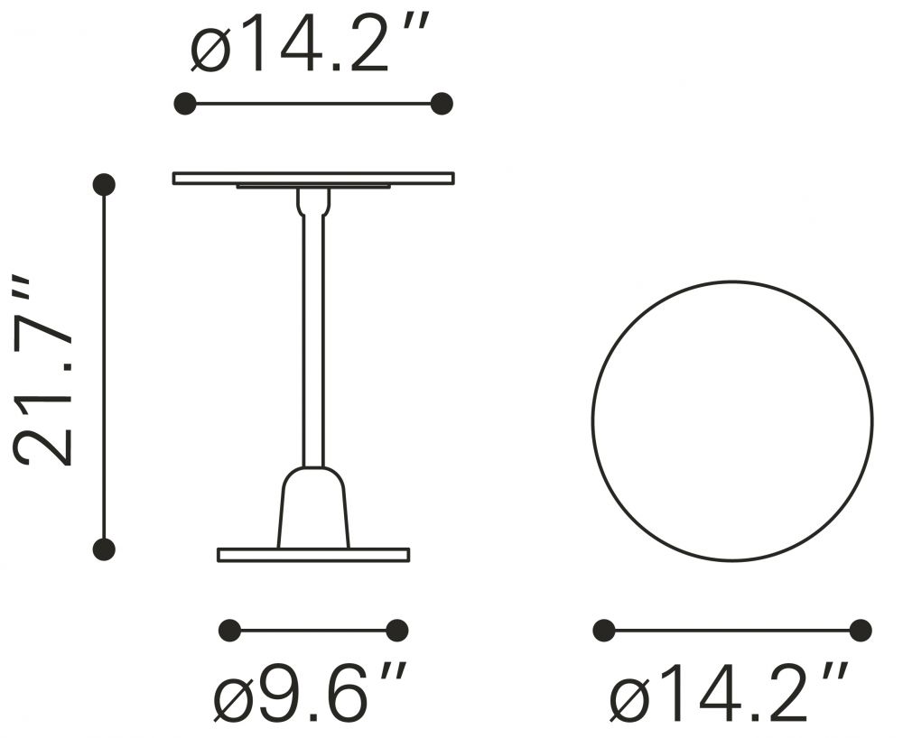 marble end table