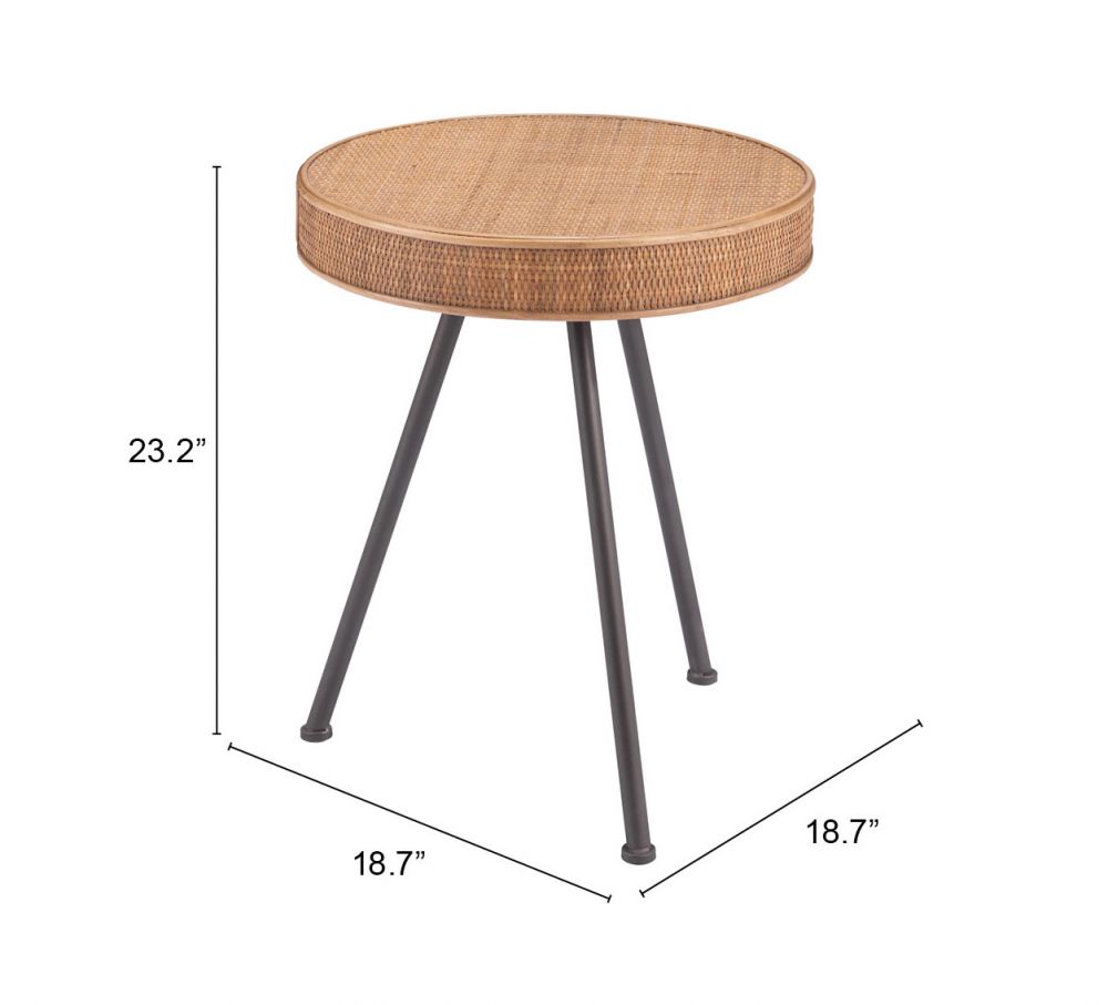 black side table