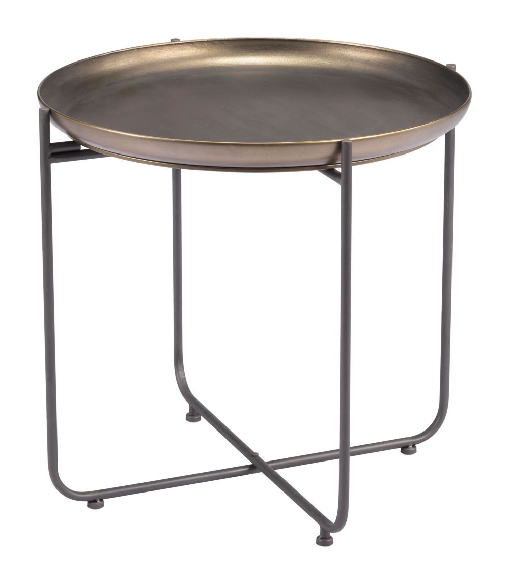steel side table