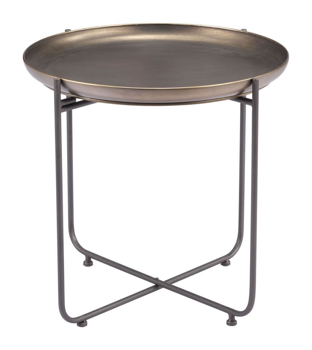 bronze side table