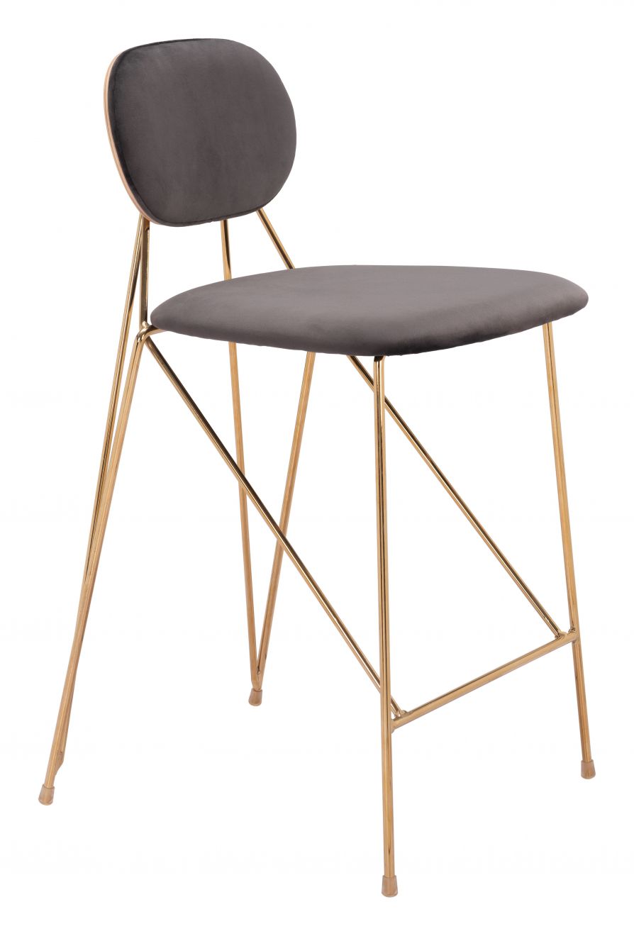 dark grey counter stool|