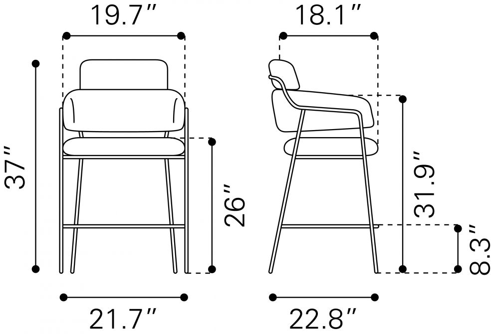 modern counter stool