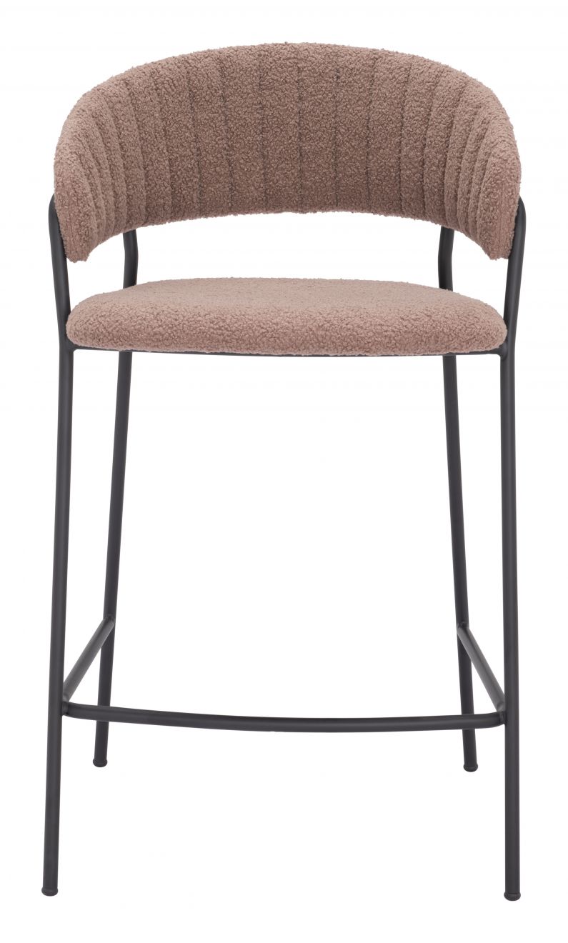 brown counter stool|