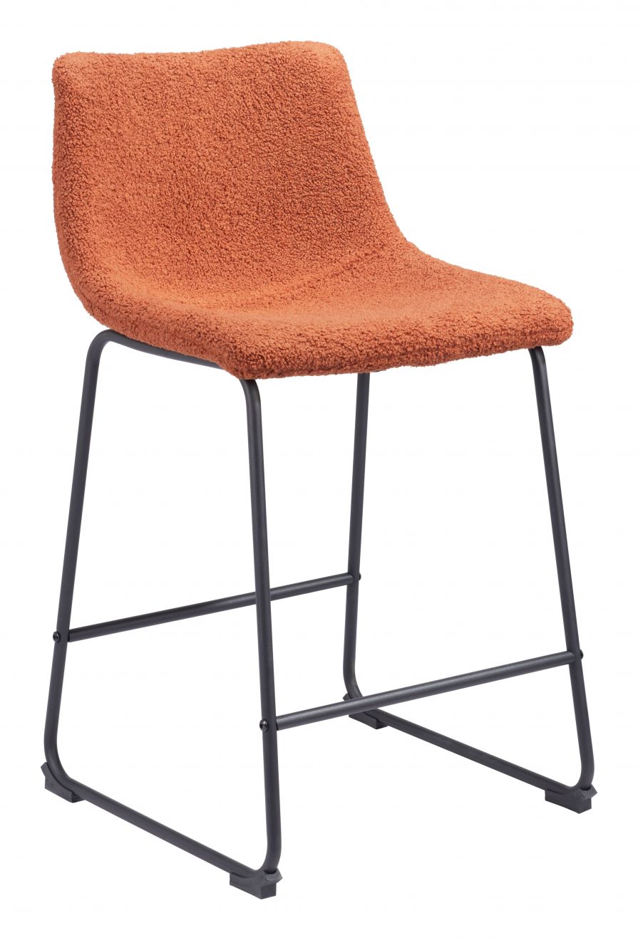 orange counter stool