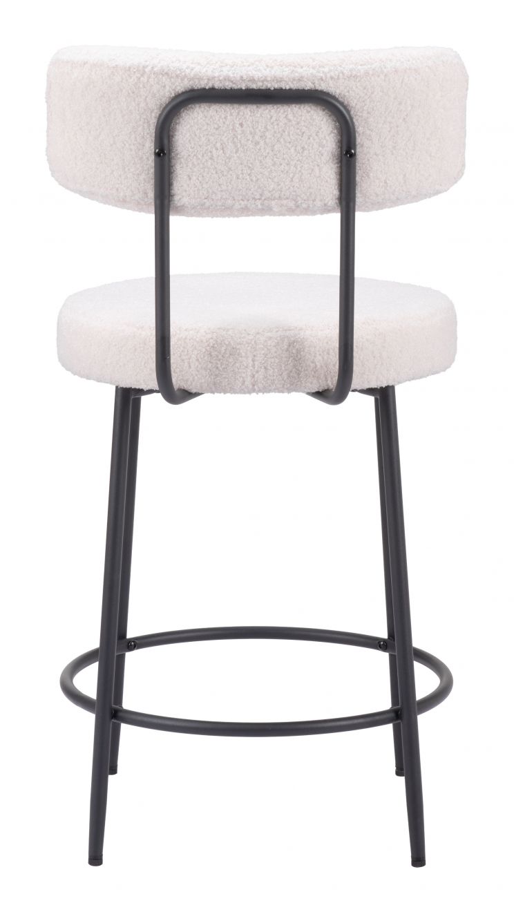 fabric counter stool