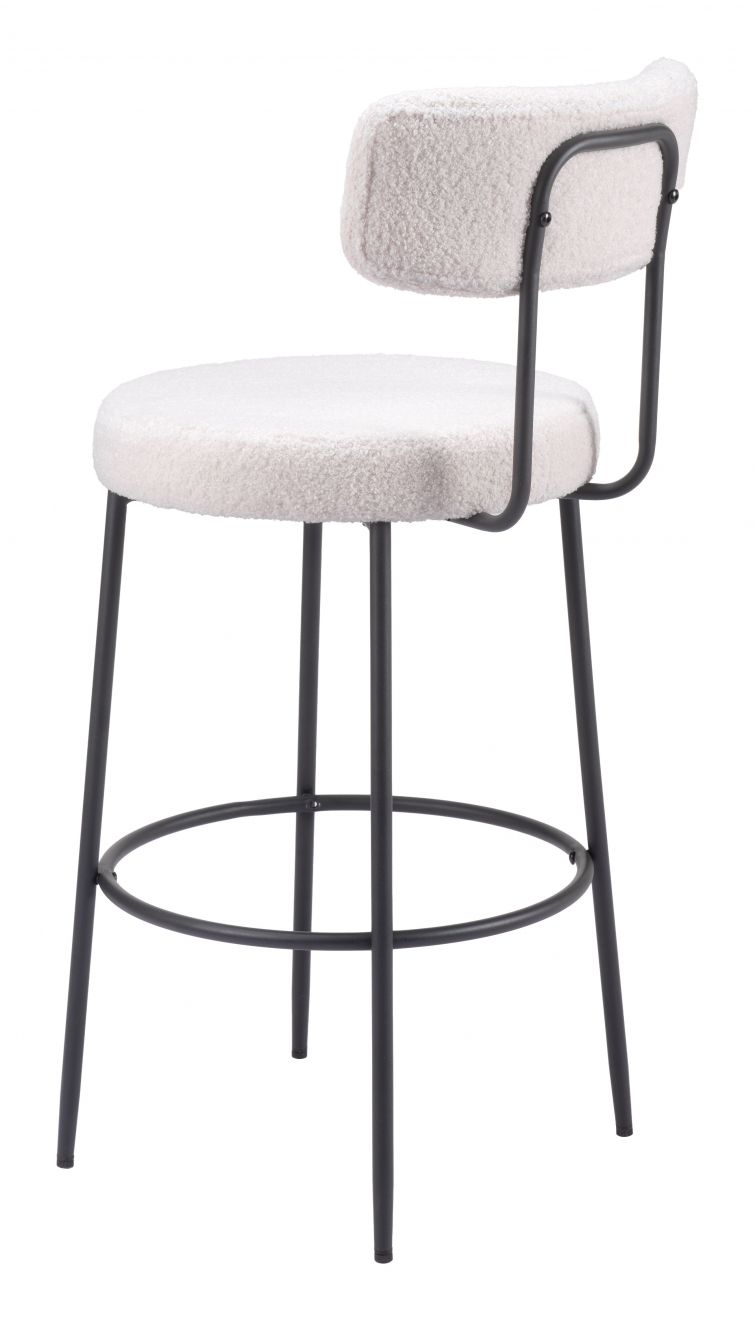 boucle bar stool