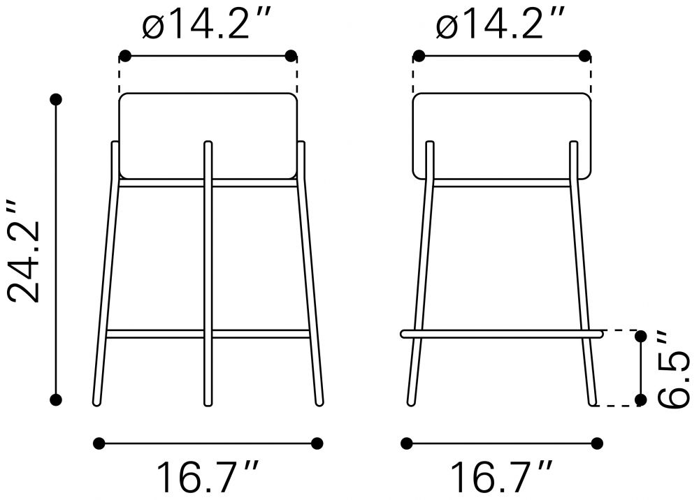 fabric counter stool