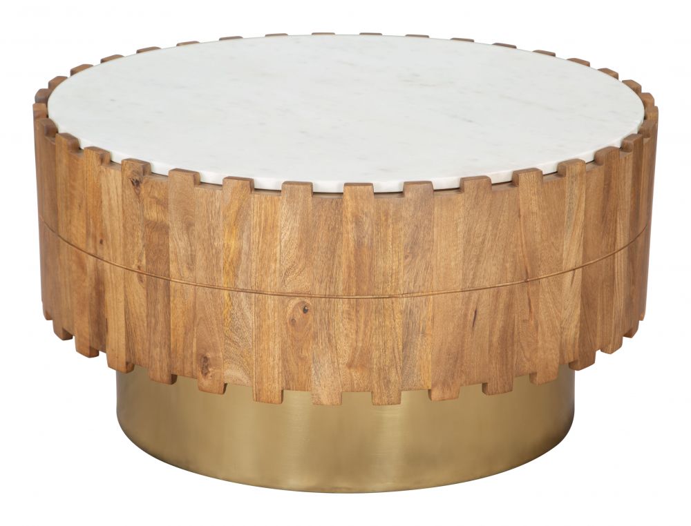 wood frame coffee table