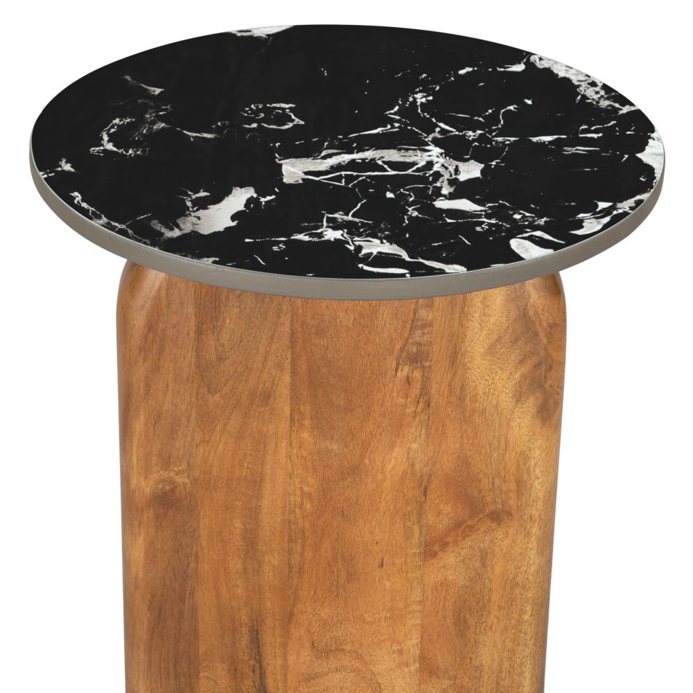 black end table