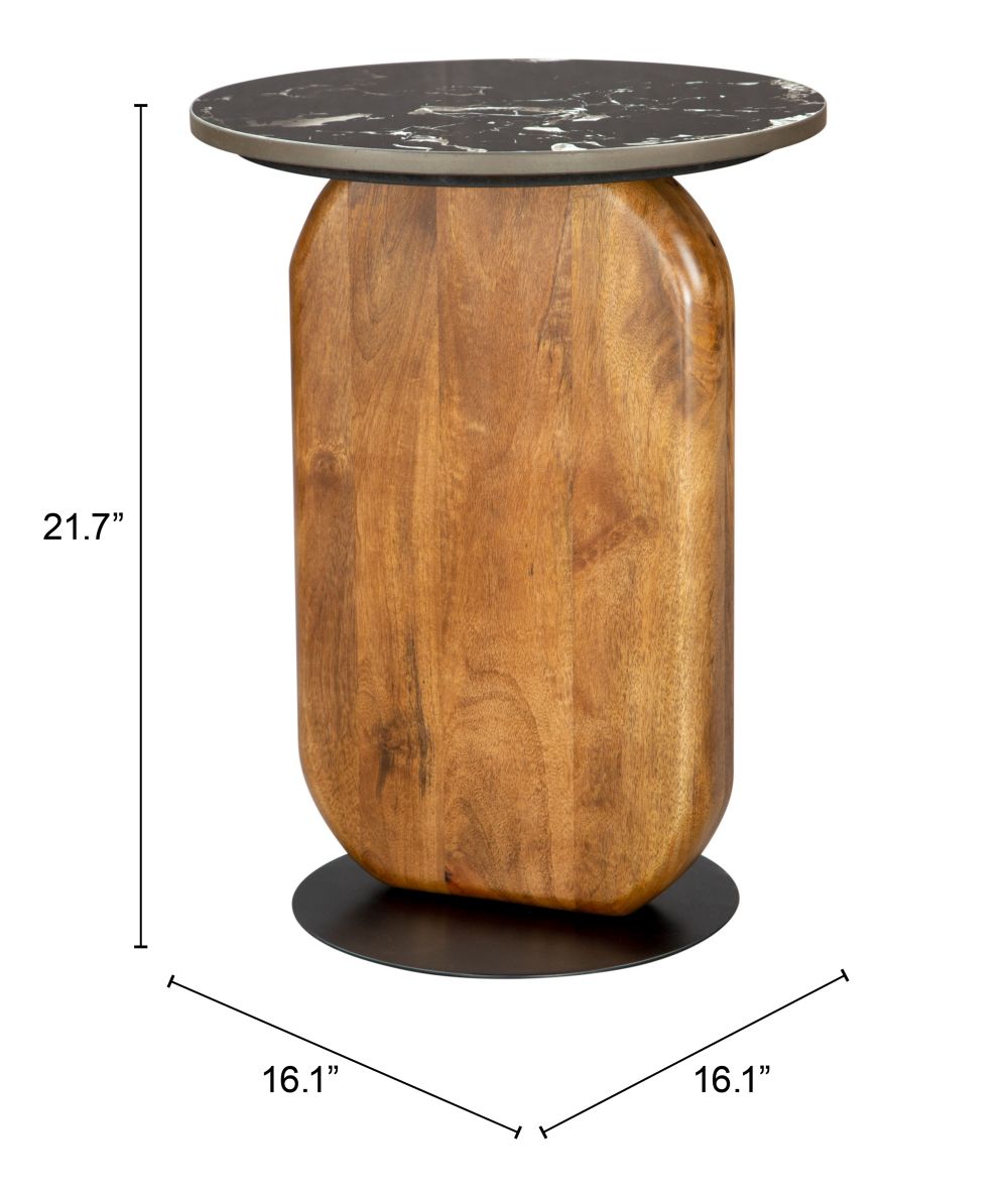 wooden side table