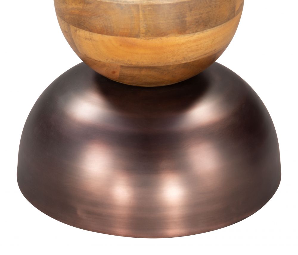 bronze side table