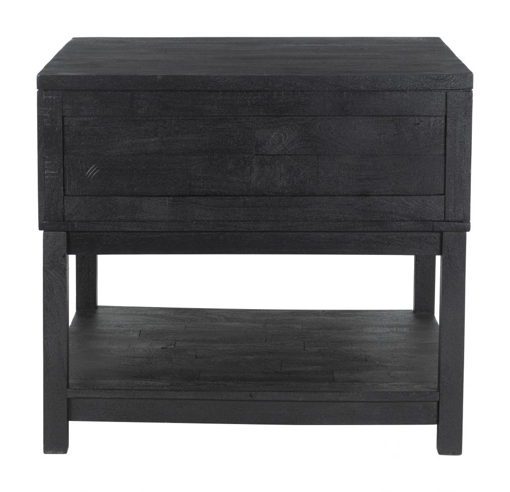 black end table