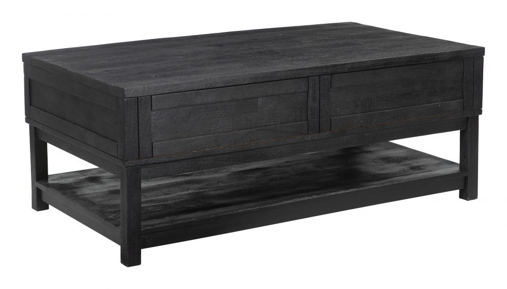 black wood coffee table