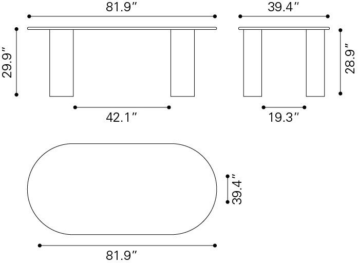 modern dining table