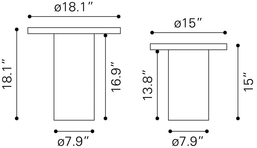 modern accent table