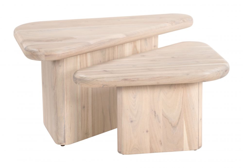 wood coffee table set
