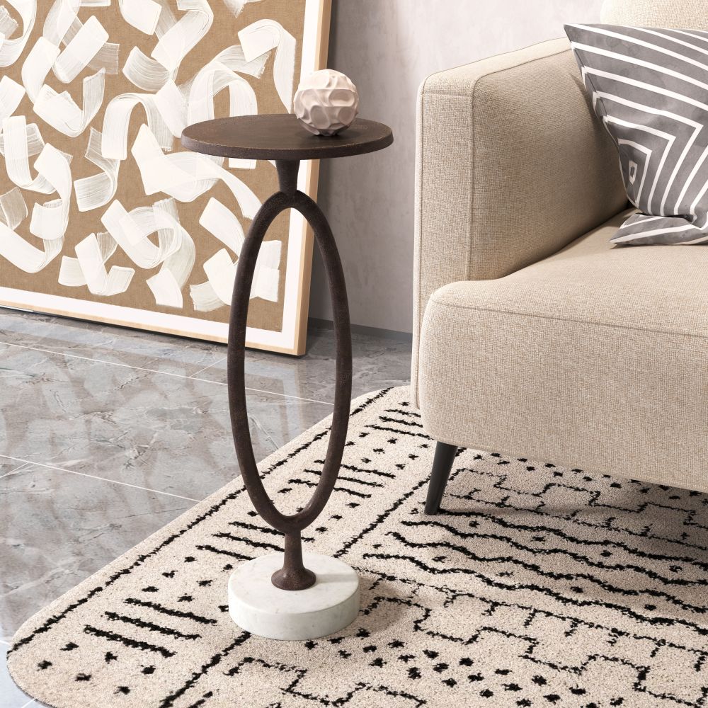 round accent table