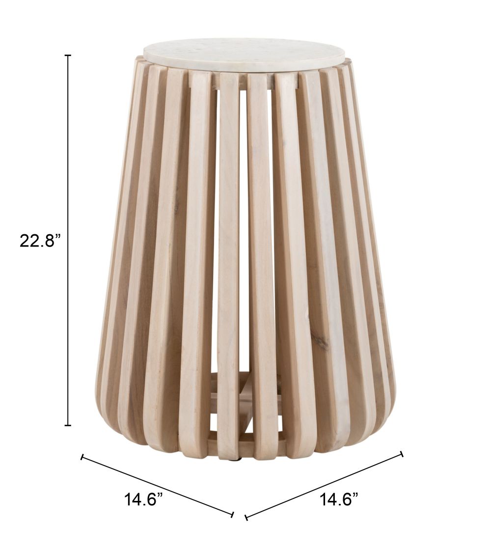 wooden end table