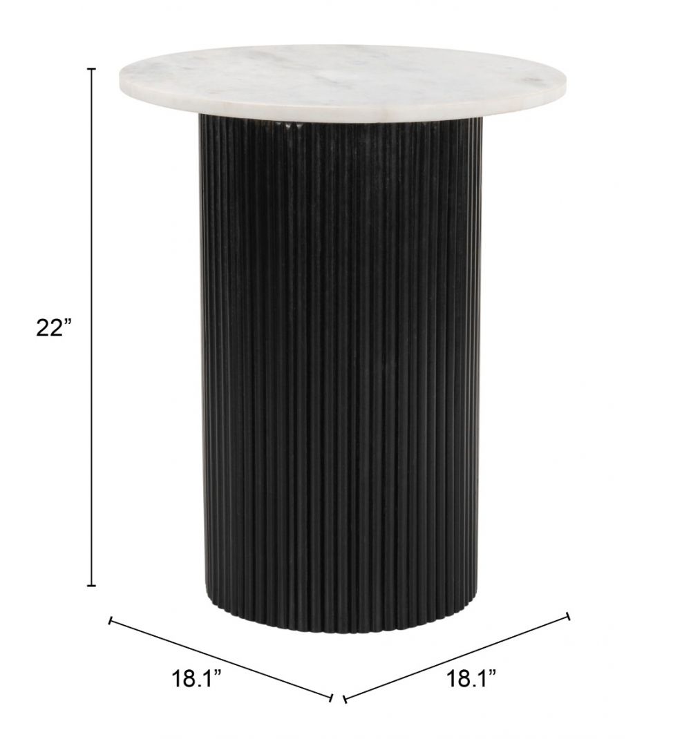 black end table