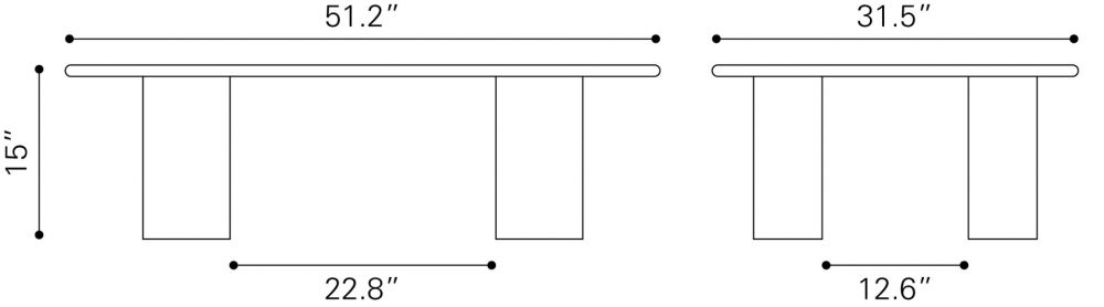 beige coffee table
