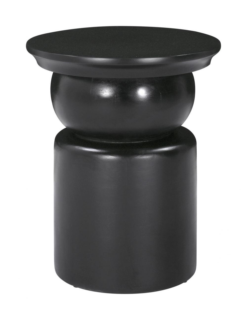 black side table