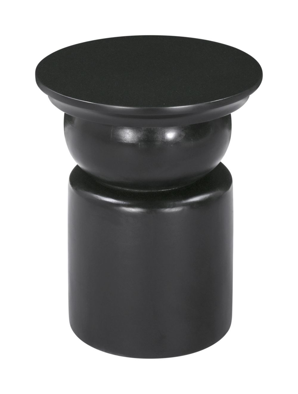 black end table