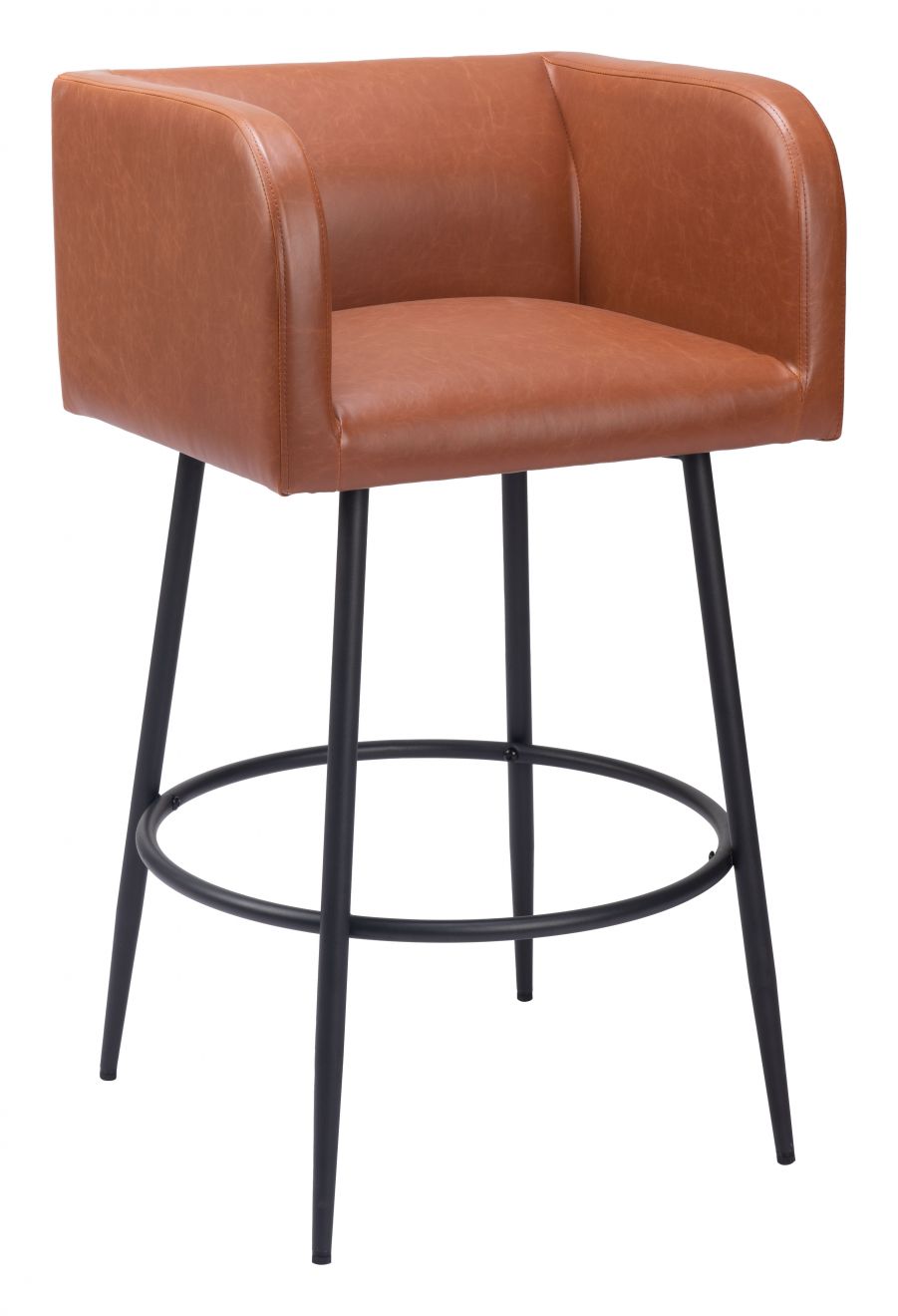 brown bar stool