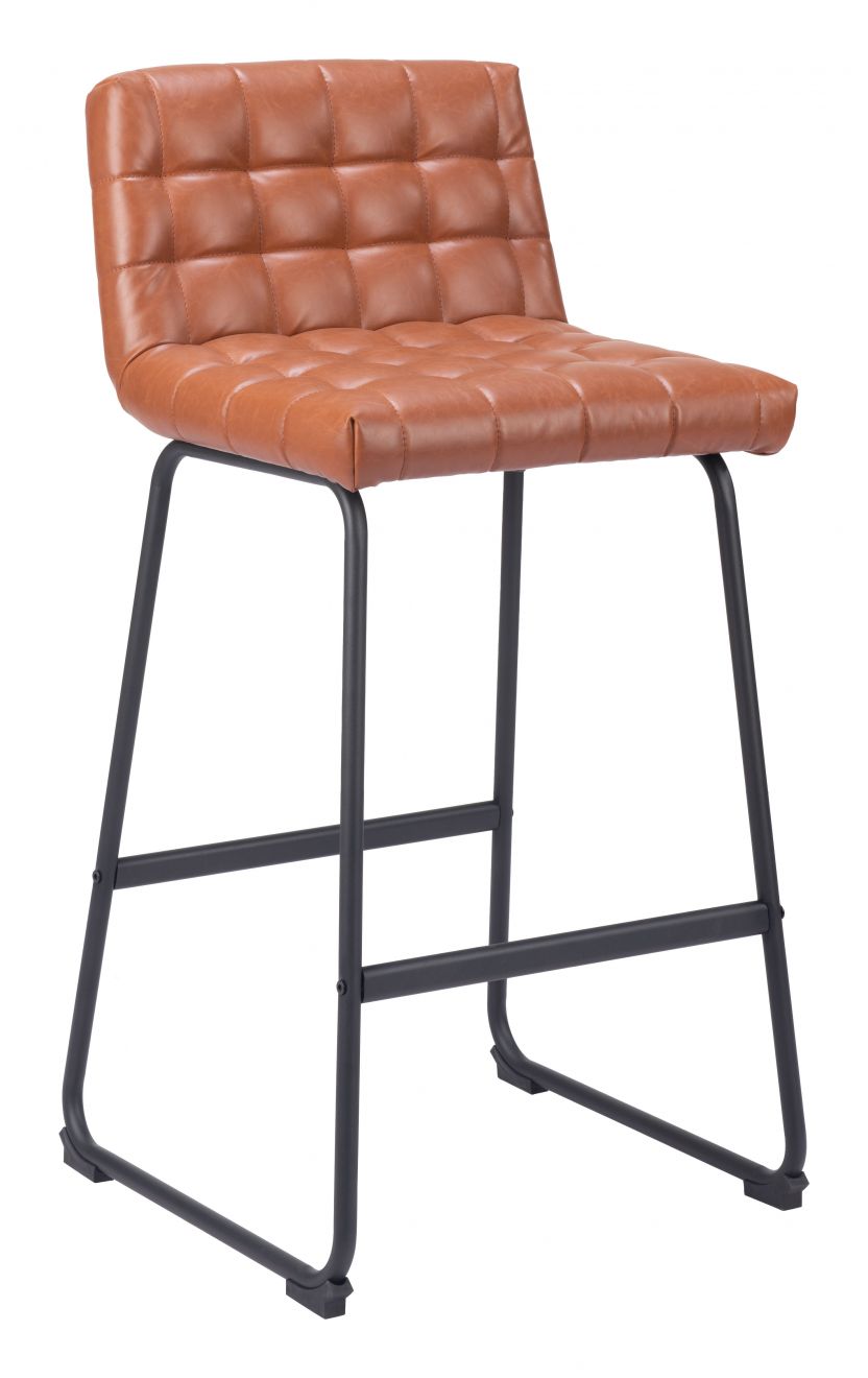 brown bar stool