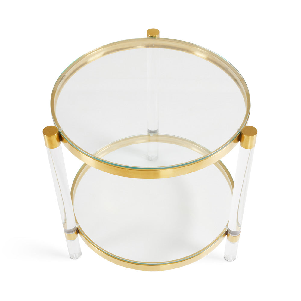 golden end table