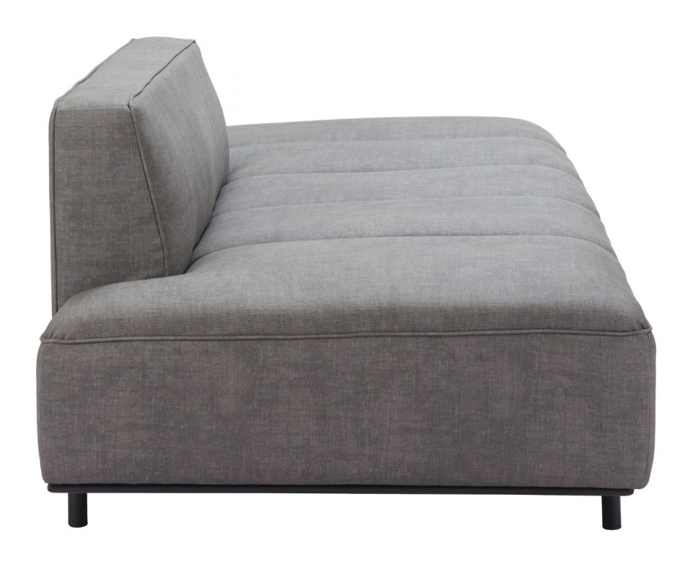 modern grey leather sofa