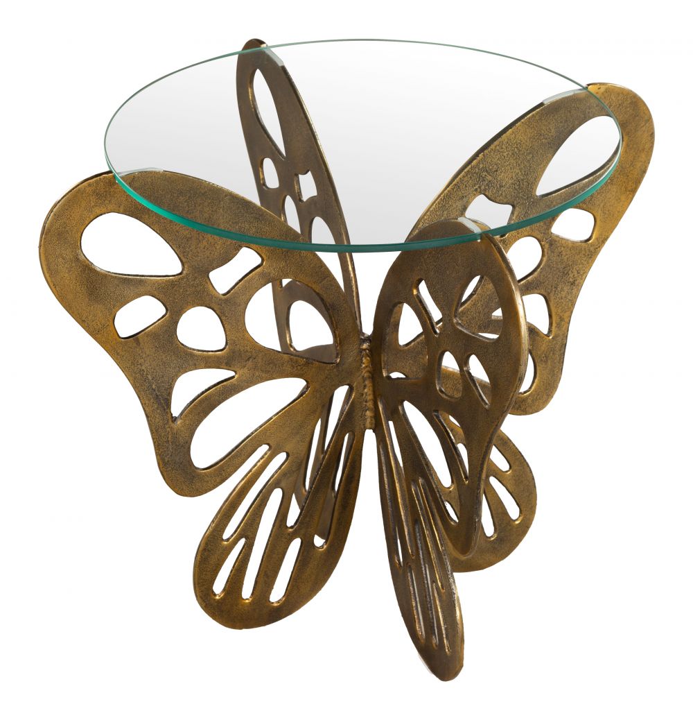 painted aluminum accent table