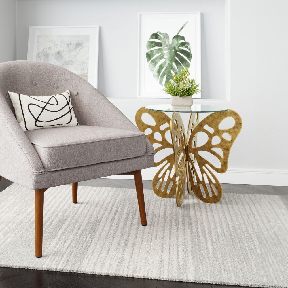 glass accent table