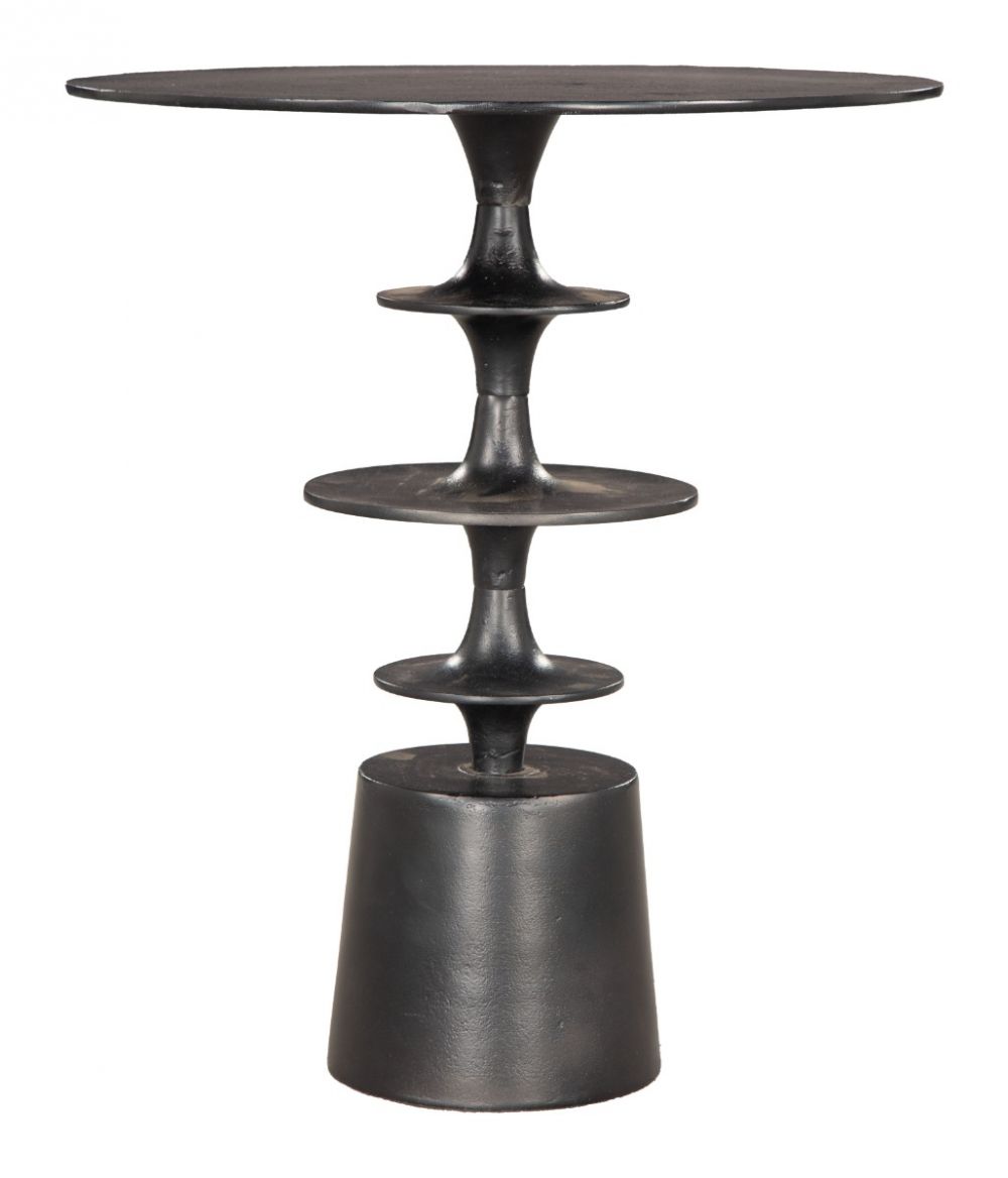 black side table