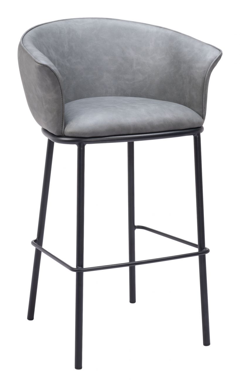 grey bar stool