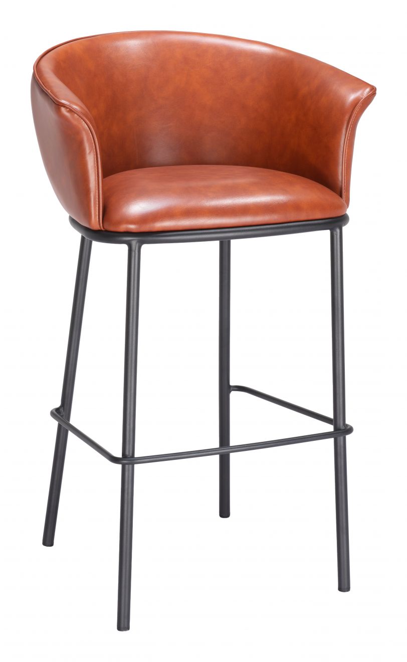 brown bar stool