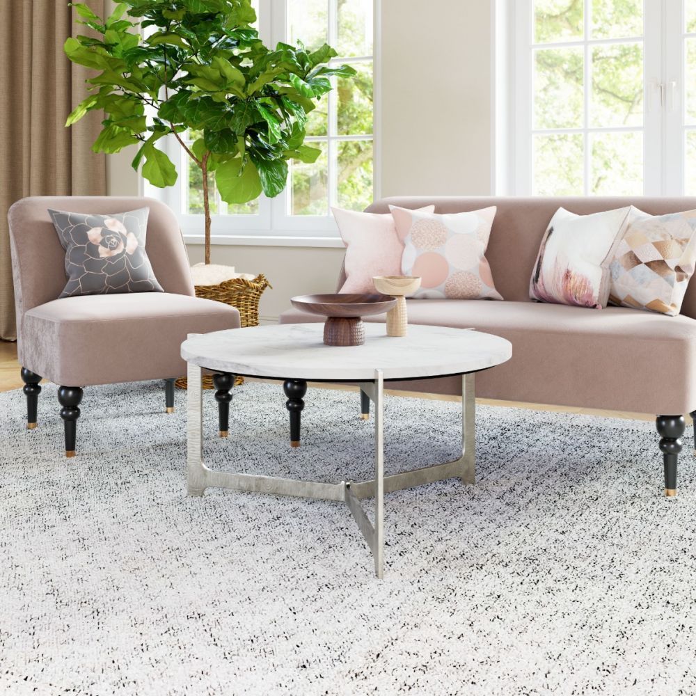 white marble coffee table