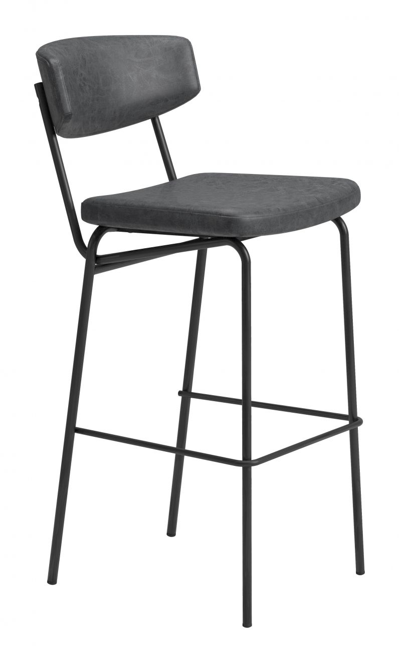 black bar stool